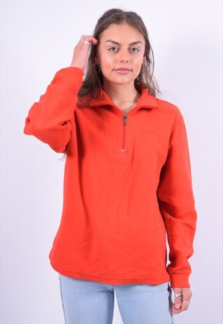 VINTAGE DIADORA FLEECE JUMPER RED