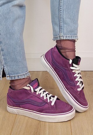 VINTAGE VANS SUEDE CLASSIC TRAINERS / UK 4.5 - EU 37.5
