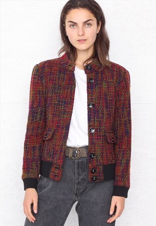 VINTAGE BLACK AND RED JACKET