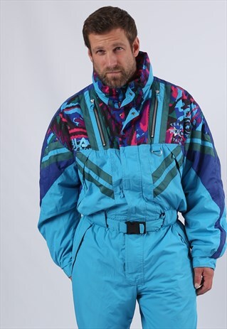 VINTAGE FILA FULL SKI SUIT SPORTS SNOW UK XL 44 - 46" (E2K)