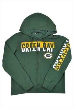 Vintage Green Bay Packers Hoodie Sweatshirt Green Ladies XL