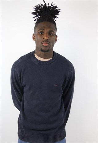VINTAGE TOMMY HILFIGER NAVY JUMPER