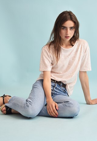 90'S RETRO FESTIVAL PASTEL VELVET MOMS TOP