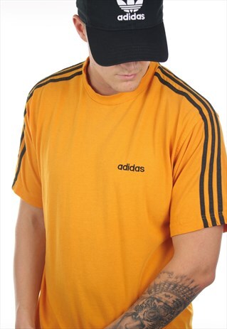 VINTAGE 90S ADIDAS SPELL OUT T SHIRT TEE