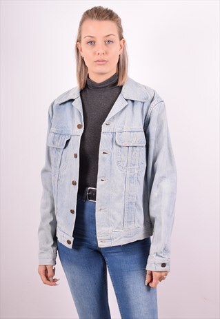 WOMENS VINTAGE DENIM JACKET MEDIUM BLUE 90S