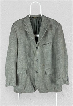 J. Press Harris Tweed Blazer Jacket Green Mens UK 44 EU 54