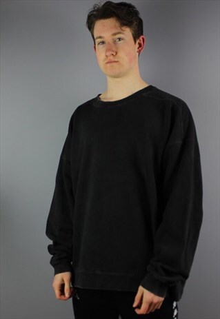 VINTAGE LEVI STRAUSS SWEATSHIRT IN BLACK WITH EMBROIDERY