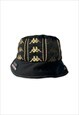 Vintage reworked Kappa bucket hat gold black festival hat