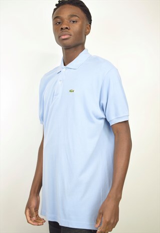 VINTAGE 90S LACOSTE LIGHT BLUE POLO SHIRT
