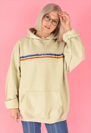 G&G UNISEX SAND RAINBOW RIBBON HOOD