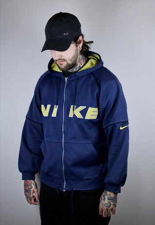VINTAGE NIKE SWEATSHIRT WITH LARGE FRONT EMBROIDERED LOGO