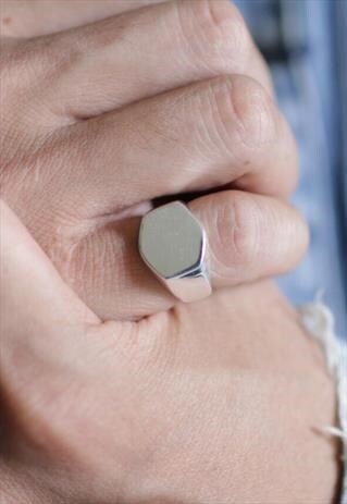 MENS SILVER RING MINIMAL RING WOMENS SILVER RING - 2089