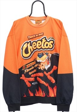 Retro Cheetos Graphic Orange Sweatshirt Mens