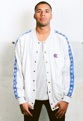 VINTAGE CHAMPION SWEATSHIRT BOMBER JACKET