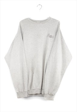 Vintage Asics Sweatshirt in Grey XL