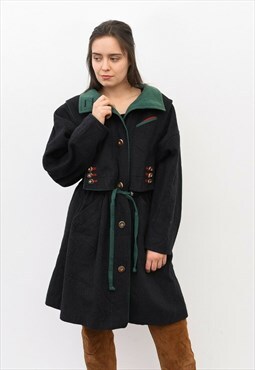 Vintage Julius Lang Women's Trachten M L Wool Coat Jacket