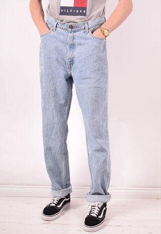 LEVI'S 512 MENS VINTAGE JEANS W32 L33 BLUE 90S