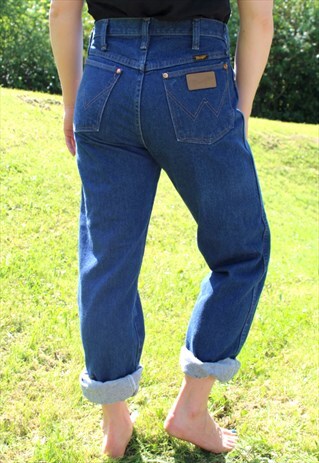 VINTAGE 80S WRANGLER USA MOM JEANS SIZE 10 HIGH WAIST HIPPY