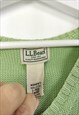 VINTAGE L.L.BEAN CARDIGAN ORIGINAL IN GREEN L