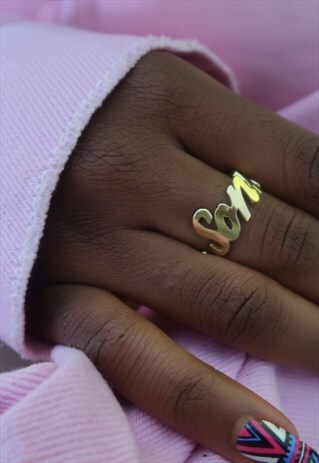 PERSONALISED NAME RING