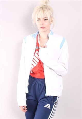 VINTAGE PUMA TRACK JACKET WHITE