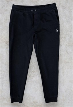 Polo Ralph Lauren Black Joggers Sweatpants Men's Medium