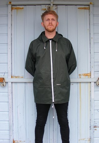 VINTAGE GREEN MONGOOSE WINDBREAKER JACKET
