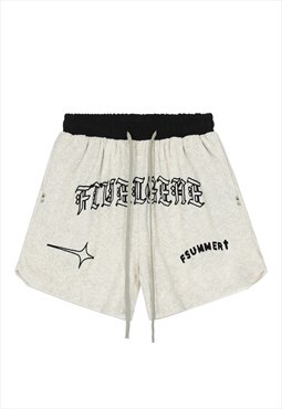 Jersey sport shorts premium basketball pants in grey 