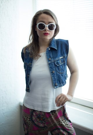 VINTAGE 90'S BLUE DENIM VEST