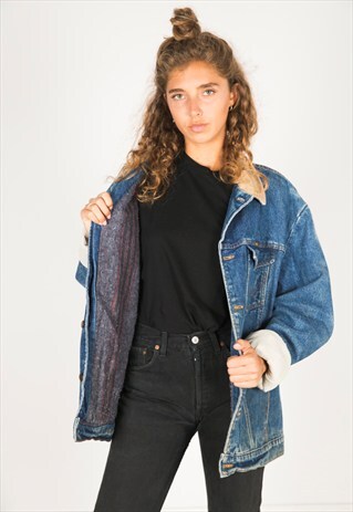 VINTAGE 80S WRANGLER WINTER BLANKET JACKET / R3100C402