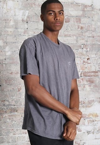 VINTAGE CHAMPION LOGO T-SHIRT GREY