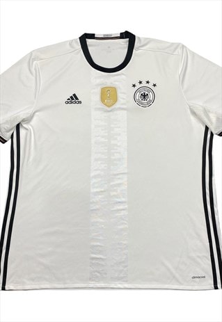 Adidas Vintage Men's White Germany Home Team Football Shirt