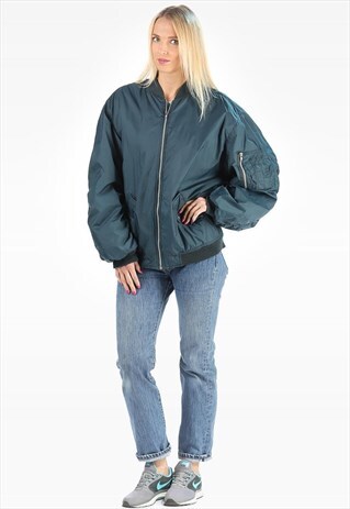 BOMBER JACKET ORANGE LINING FLIGHT JACKET