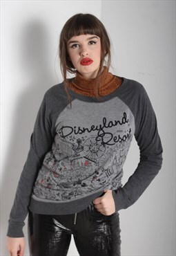 Vintage Disneyland Sweatshirt Grey
