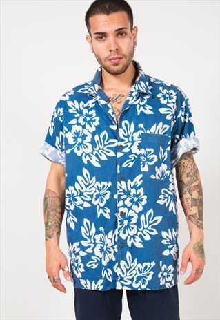 VINTAGE 80S HAWAIIAN SHIRT / S1812