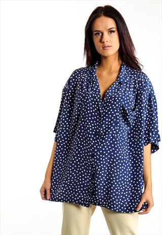 VINTAGE POLKA DOT BLOUSE ACBL20