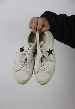 VINTAGE CONVERSE SUEDE BEIGE TRAINERS