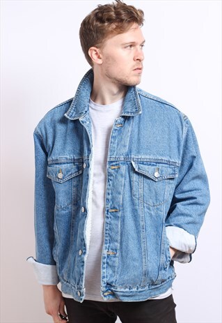 VINTAGE FLEECE LINED DENIM JACKET