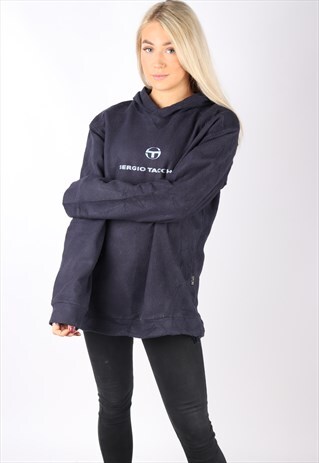 VINTAGE SERGIO TACCHINI FLEECE HOODIE JUMPER OVERSIZED L