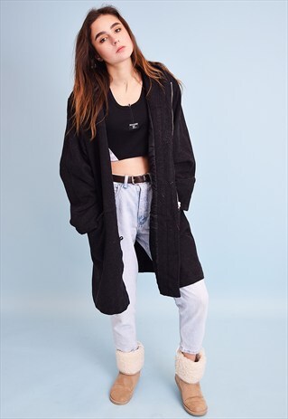 90'S RETRO GRUNGE MINIMALIST OVERSIZED WOLLEN COAT