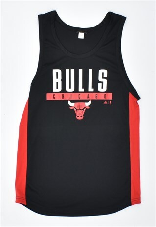 Vintage 90's Adidas NBA Bulls Vest Top Black