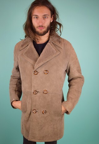 VINTAGE 90'S SHEARLING COAT