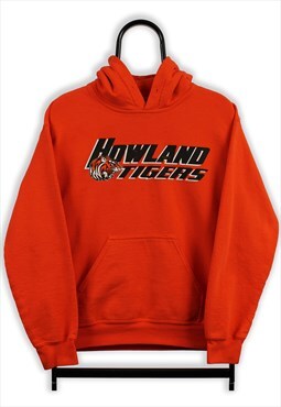 Vintage Orange Howland Tigers Hoodie Womens