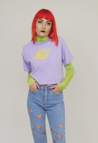LILAC PLANET SHORT T-SHIRT