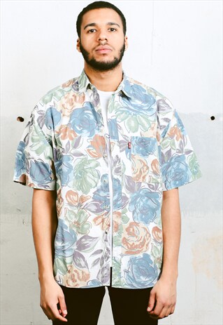 VINTAGE PATTERN FLORAL SHIRT