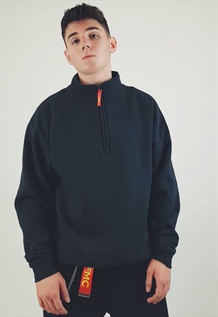 FMC PREMIUM QUARTER ZIP SWEATSHIRT BLACK