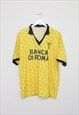 Vintage Bootleg Lazio football shirt in yellow. Best fits L