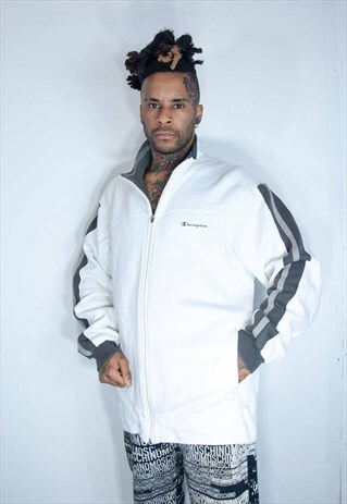 CHAMPION EMBROIDED ZIP SWEATSHIRT