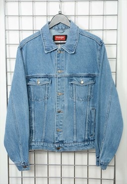 Vintage 90s Wrangler Denim jacket Blue size M
