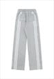 TAPERED JOGGERS UTILITY PANTS GRUNGE SPORTS TROUSERS IN GREY